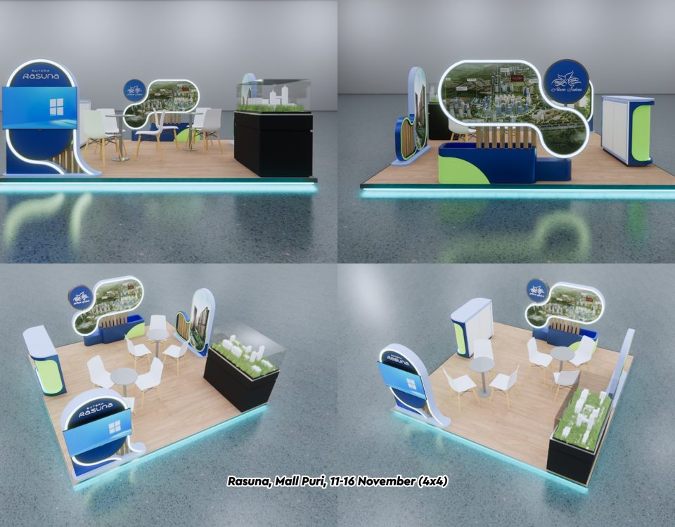 Booth Pameran 3x3 | Jasa Pembuatan Booth PT Trimitra Multi Kreasi